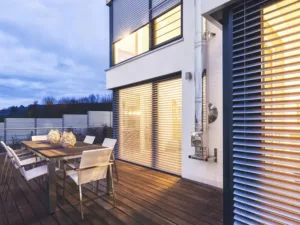 Roma raffstore buiten jaloezieën Verticale zonwering Veldman screens