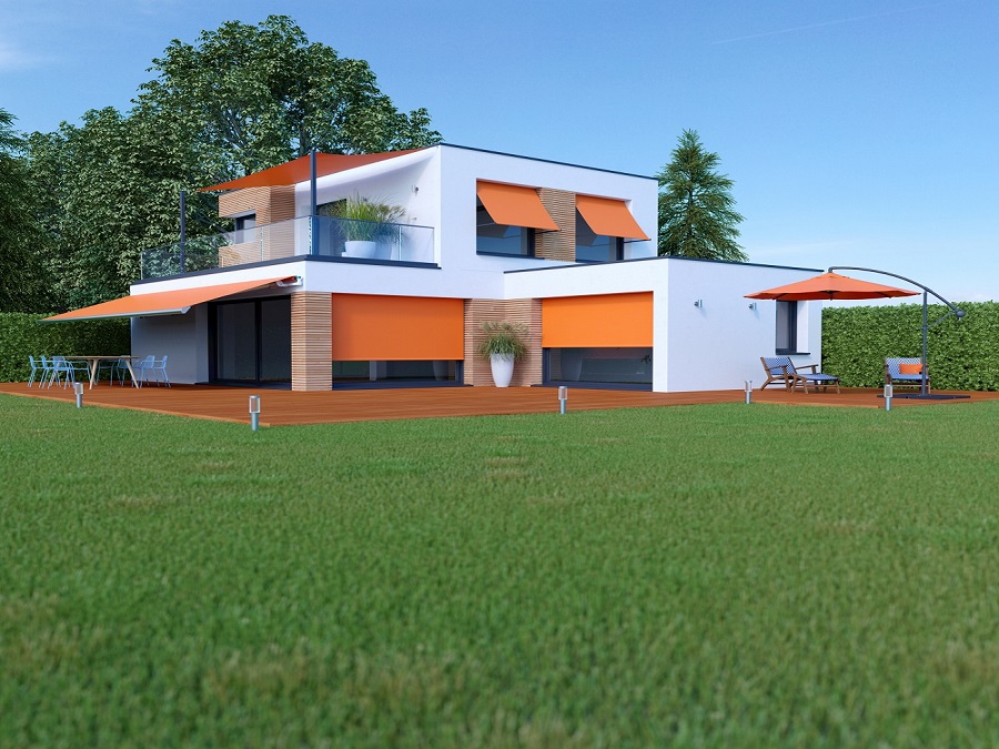 Acryldoek verticale zonwering screens