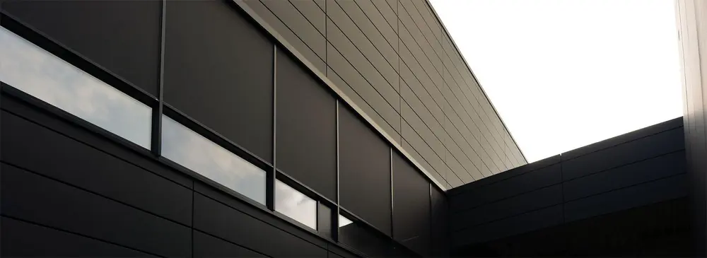 Roma geveltextiel screen zipSCREEN. F50 verticale zonwering Veldman Screens 