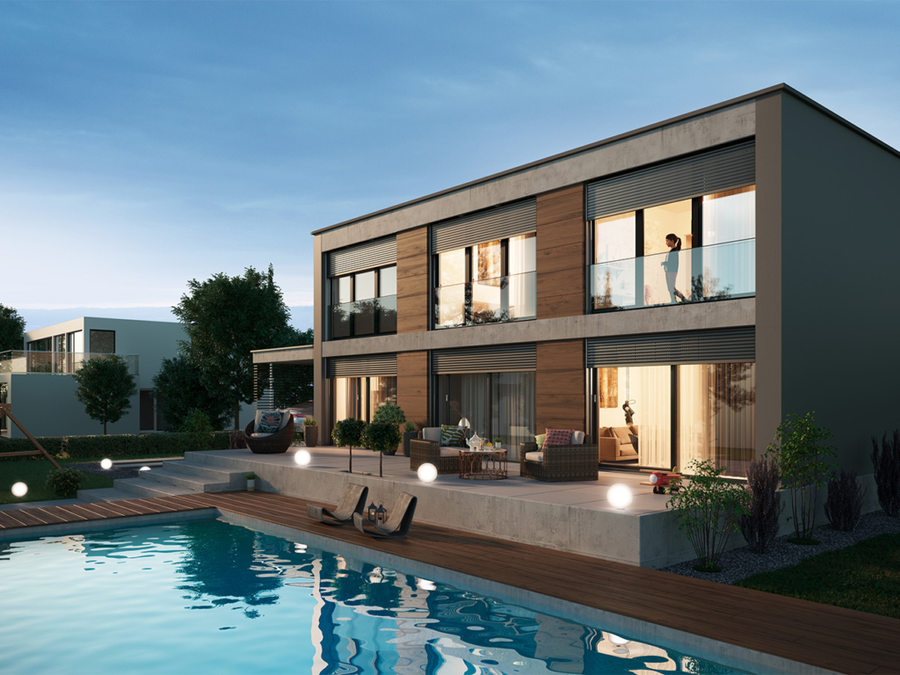 Roma rolluiken verticale zonwering Pento en Quadro van veldman screens 