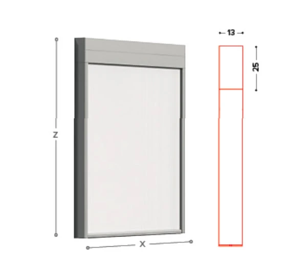 model click zip twin gibus verticale zonwering Veldman Screens
