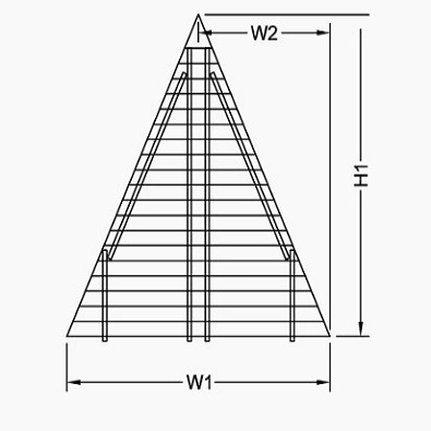 Sunshield louvre lamel driehoek Veldman Screens